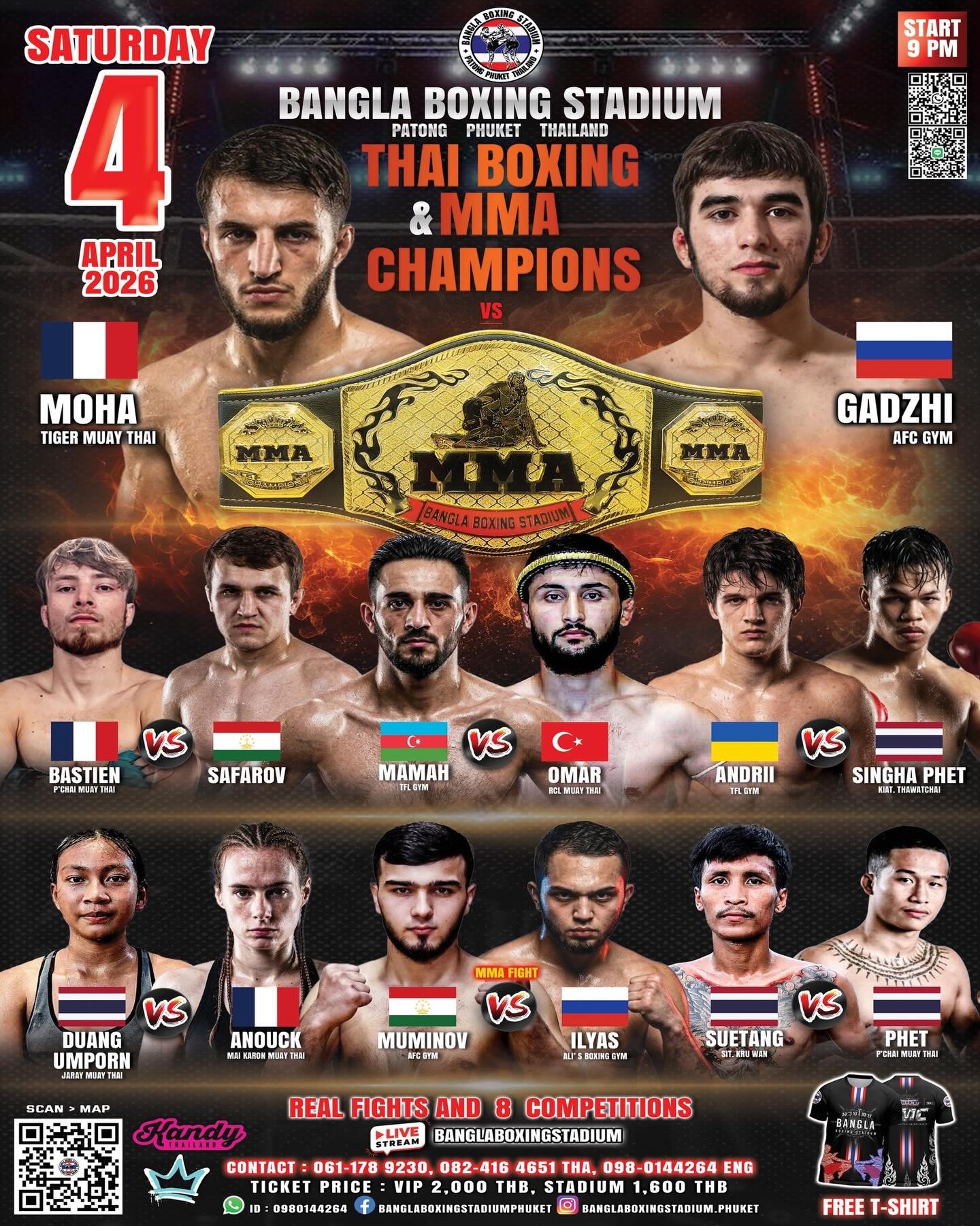 THAI BOXING & MMA CHAMPIONS 4 APRIL 2026